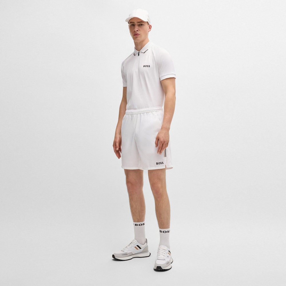 BOSS Golf Shirt - Philix MB 3 Slim - White FA24