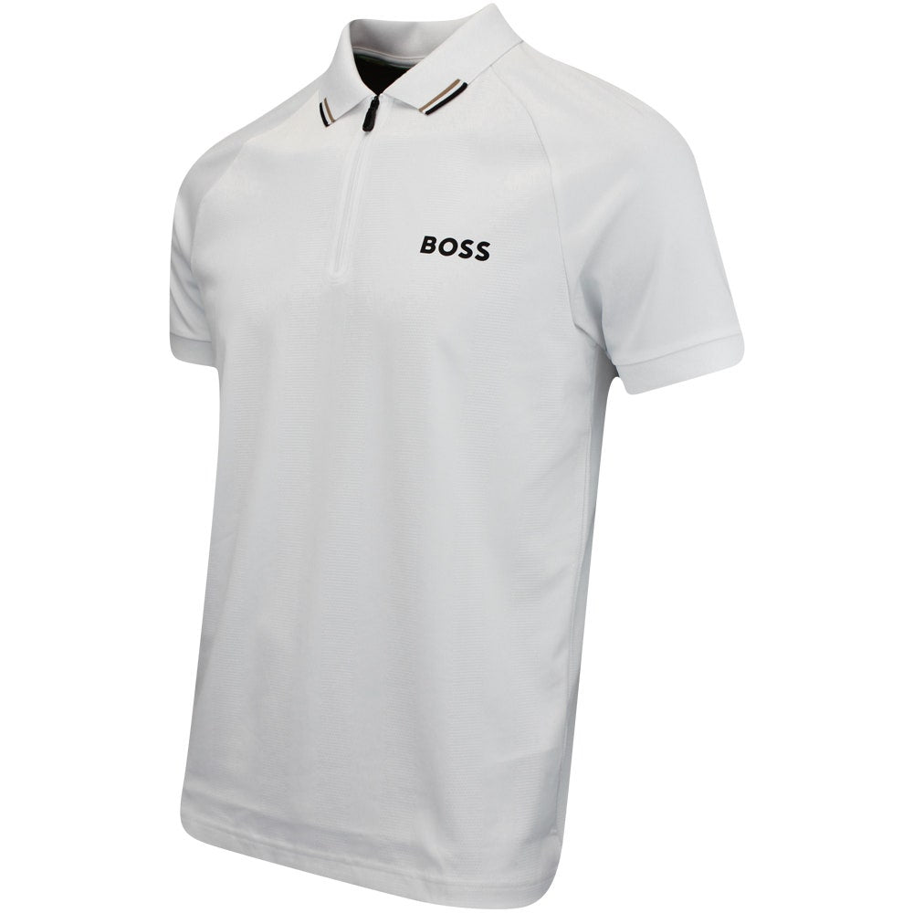 BOSS Golf Shirt - Philix MB 3 Slim - White FA24