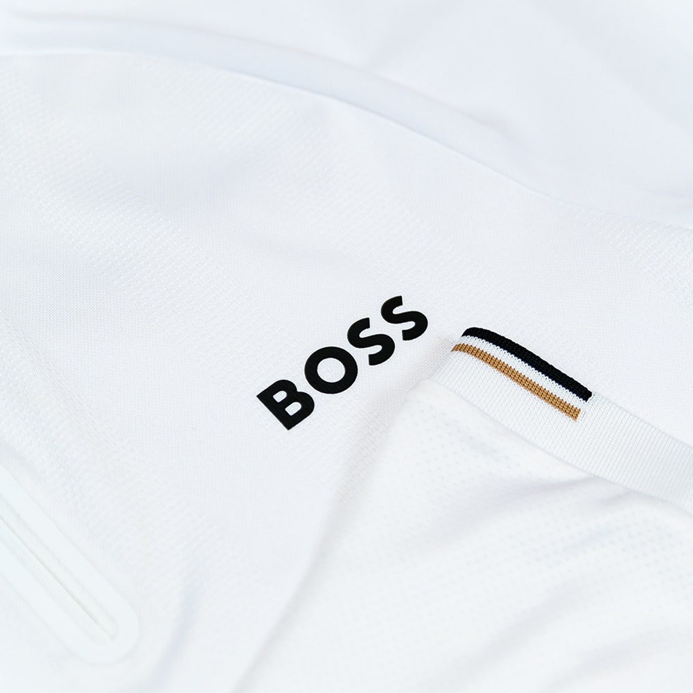 BOSS Golf Shirt - Philix MB 3 Slim - White FA24