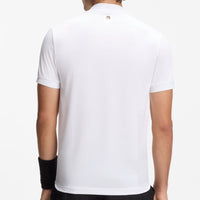 BOSS Golf Shirt - Spin Bodymapped TOC Slim - Bright White SP26
