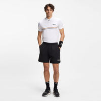 BOSS Golf Shirt - Spin Bodymapped TOC Slim - Bright White SP26