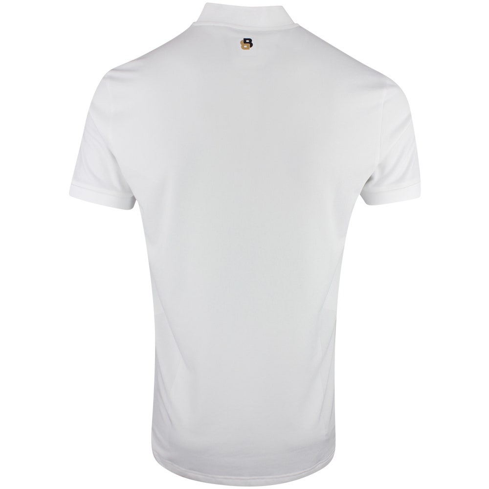 BOSS Golf Shirt - Spin Bodymapped TOC Slim - Bright White SP26