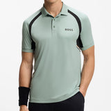 BOSS Golf Shirt - Spin Colourblock TOC Slim - Iceberg Green SP26