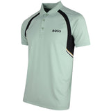 BOSS Golf Shirt - Spin Colourblock TOC Slim - Iceberg Green SP26