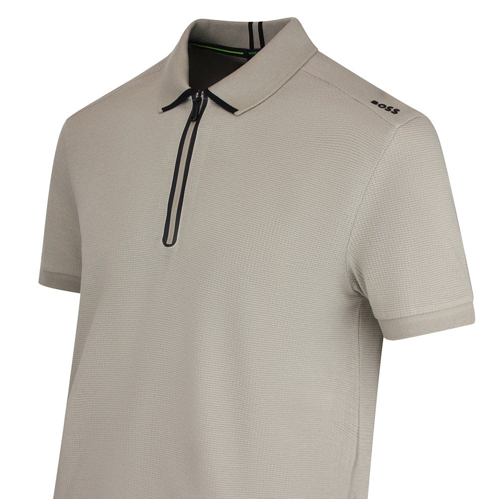 BOSS Golf Shirt - Terrace Reg. Fit QZ - Brindle SU26