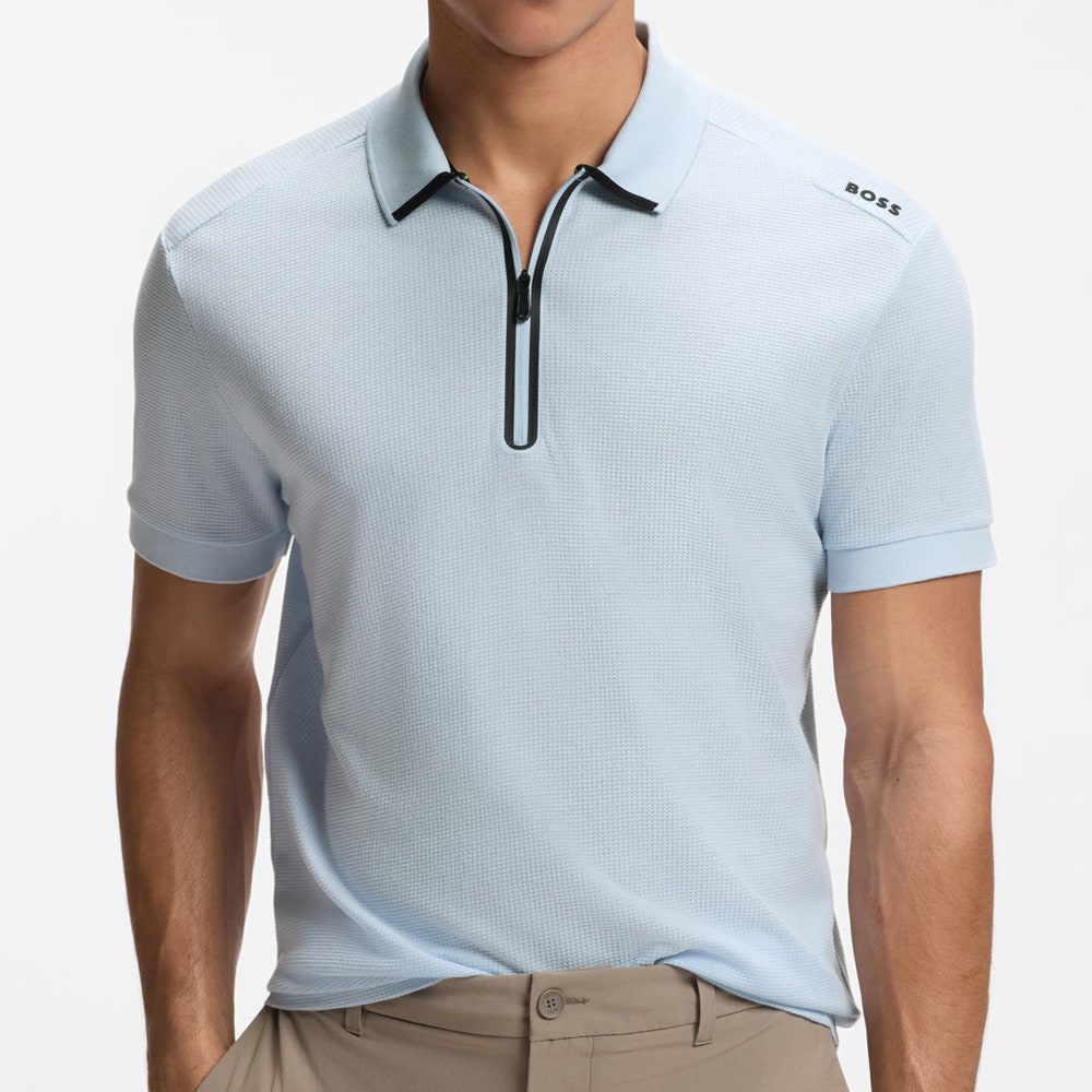 BOSS Golf Shirt - Terrace Reg. Fit QZ - Skyway SU26