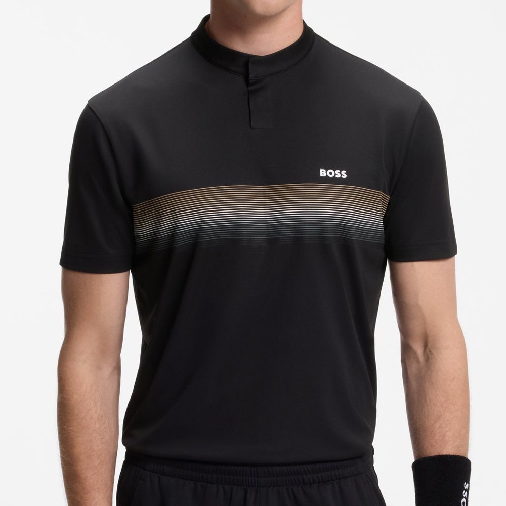 BOSS Golf Shirt - TOC Court 2 Slim Fit - Black WI26