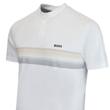 BOSS Golf Shirt - TOC Court 2 Slim Fit - Bright White WI26