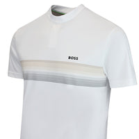 BOSS Golf Shirt - TOC Court 2 Slim Fit - Bright White WI26