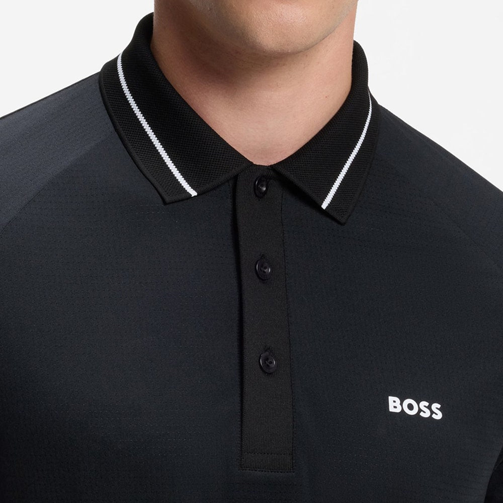 BOSS Golf Shirt - TOC Court Slim Fit - Black WI26