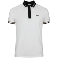 BOSS Golf Shirt - TOC Court Slim Fit - Bright White WI26