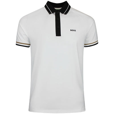 BOSS Golf Shirt - TOC Court Slim Fit - Bright White WI26