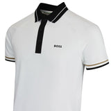 BOSS Golf Shirt - TOC Court Slim Fit - Bright White WI26