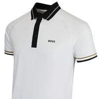 BOSS Golf Shirt - TOC Court Slim Fit - Bright White WI26