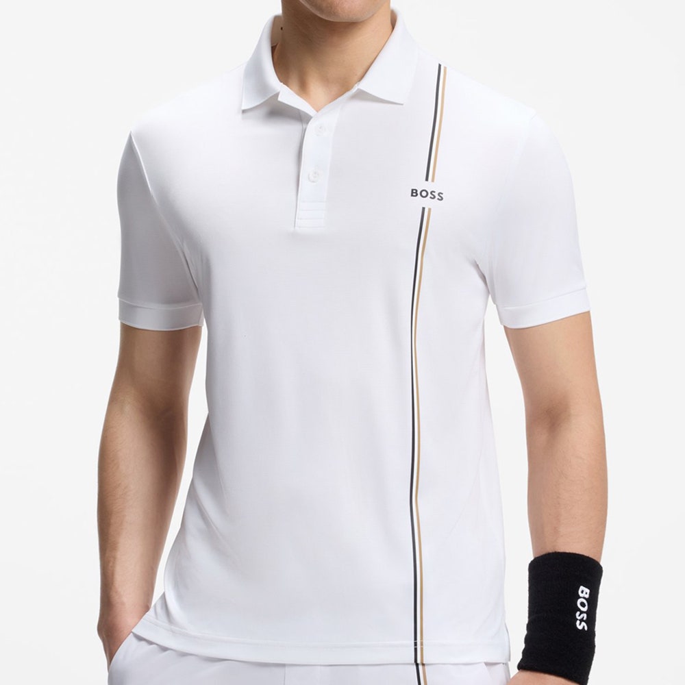 BOSS Golf Shirt - TOC Game 3 Reg. Fit - Bright White FA26