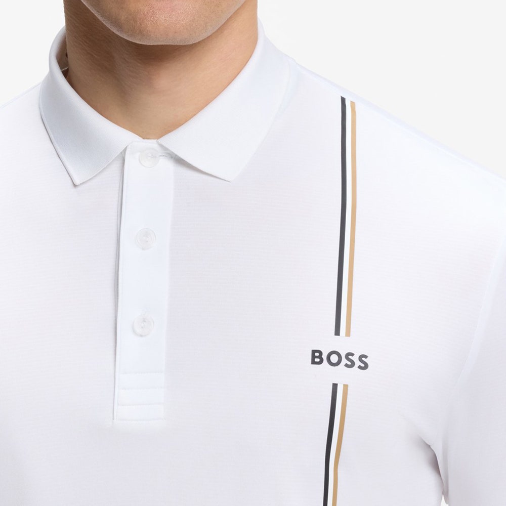 BOSS Golf Shirt - TOC Game 3 Reg. Fit - Bright White FA26