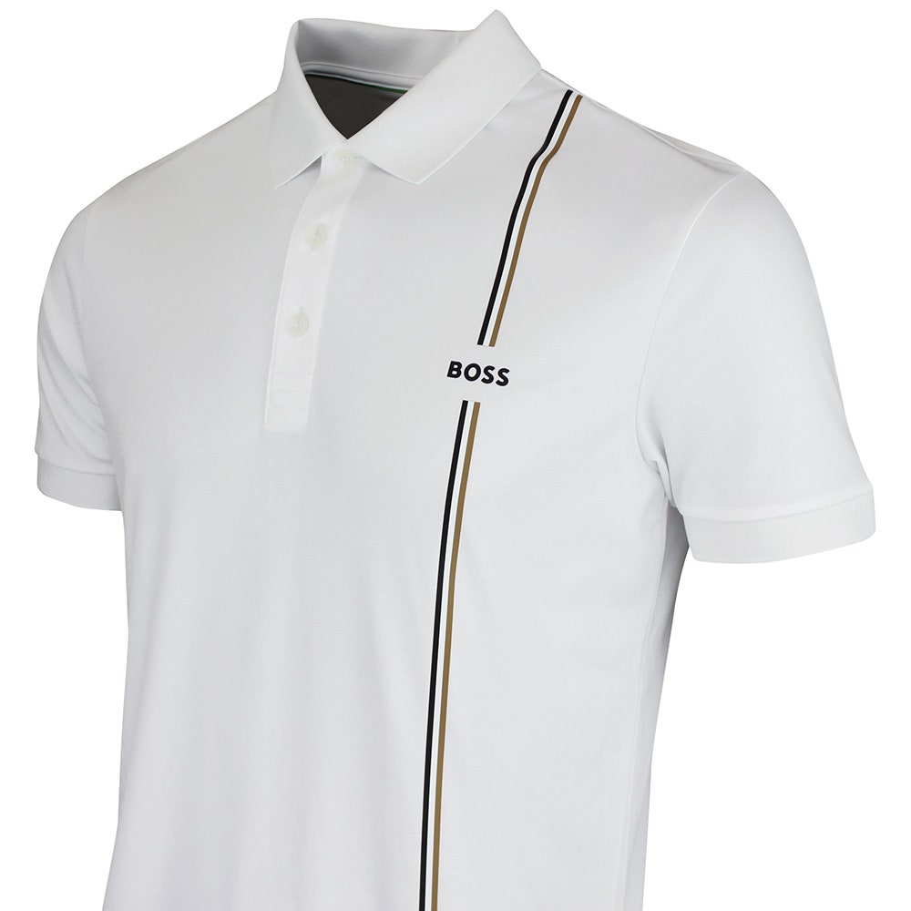 BOSS Golf Shirt - TOC Game 3 Reg. Fit - Bright White FA26
