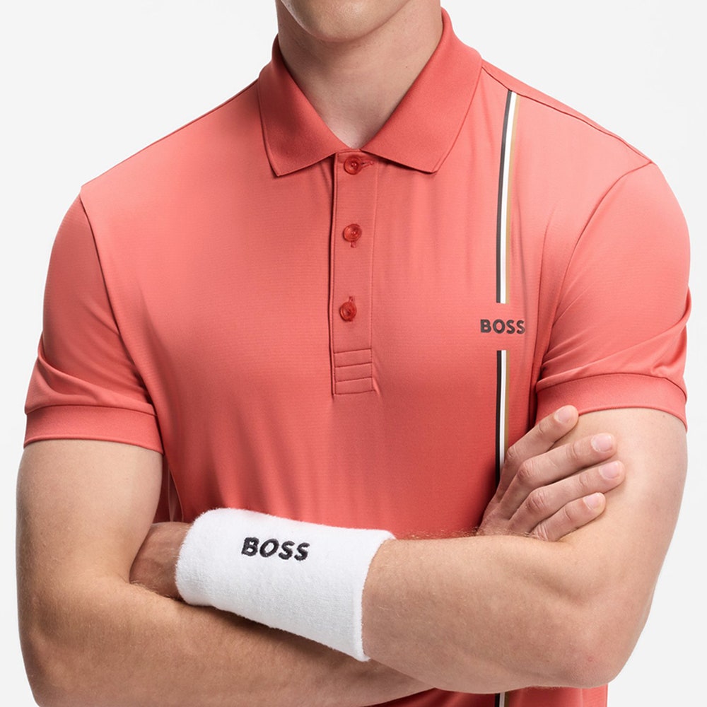 BOSS Golf Shirt - TOC Game 3 Reg. Fit - Coral WI26