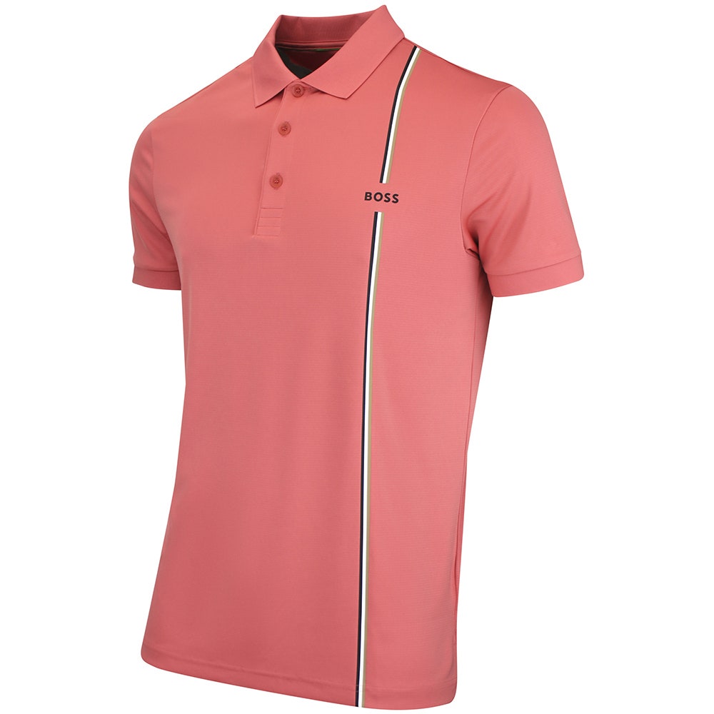 BOSS Golf Shirt - TOC Game 3 Reg. Fit - Coral WI26