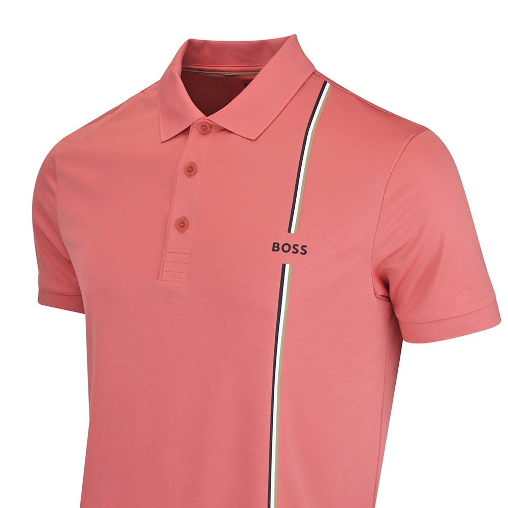 BOSS Golf Shirt - TOC Game 3 Reg. Fit - Coral WI26