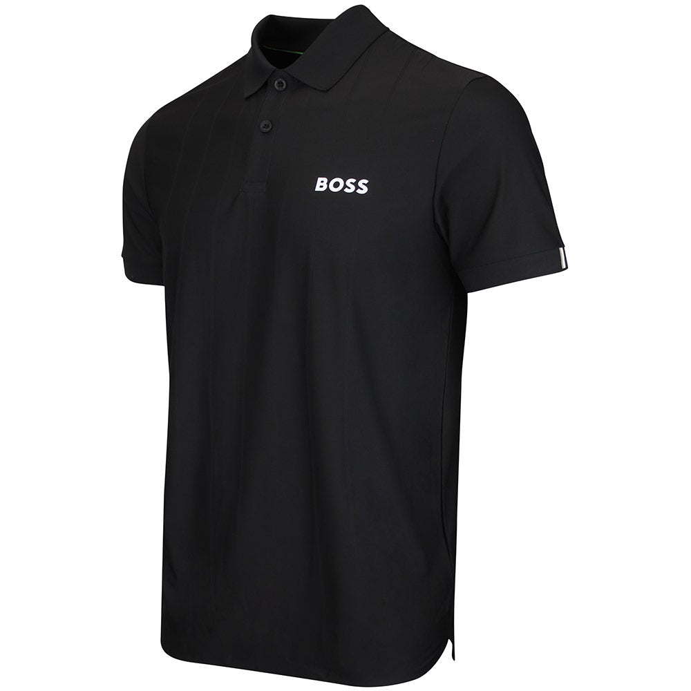 BOSS Golf Shirt - TOC Serve 1 Slim - Black SU26