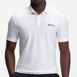 BOSS Golf Shirt - TOC Serve 1 Slim - Bright White SU26
