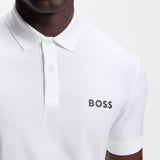 BOSS Golf Shirt - TOC Serve 1 Slim - Bright White SU26