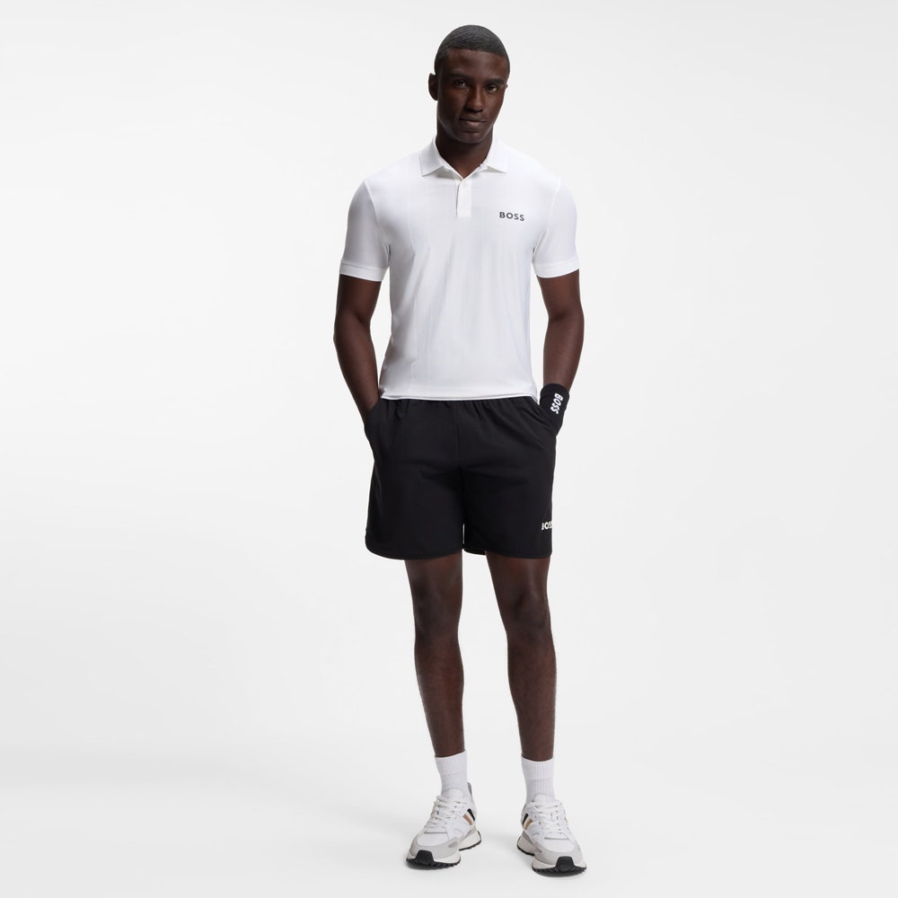 BOSS Golf Shirt - TOC Serve 1 Slim - Bright White SU26