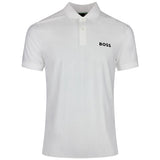 BOSS Golf Shirt - TOC Serve 1 Slim - Bright White SU26