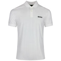 BOSS Golf Shirt - TOC Serve 1 Slim - Bright White SU26