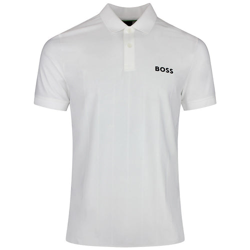 BOSS Golf Shirt - TOC Serve 1 Slim - Bright White SU26