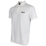 BOSS Golf Shirt - TOC Serve 1 Slim - Bright White SU26