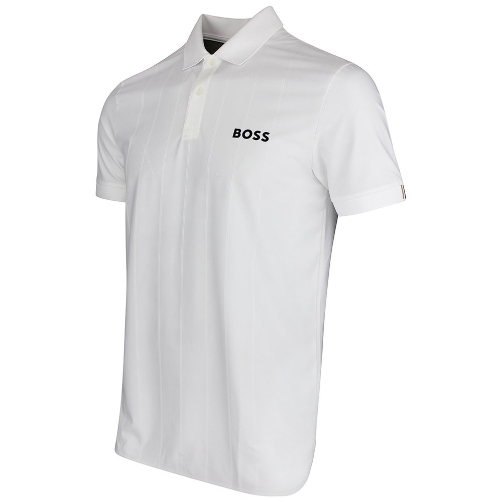 BOSS Golf Shirt - TOC Serve 1 Slim - Bright White SU26