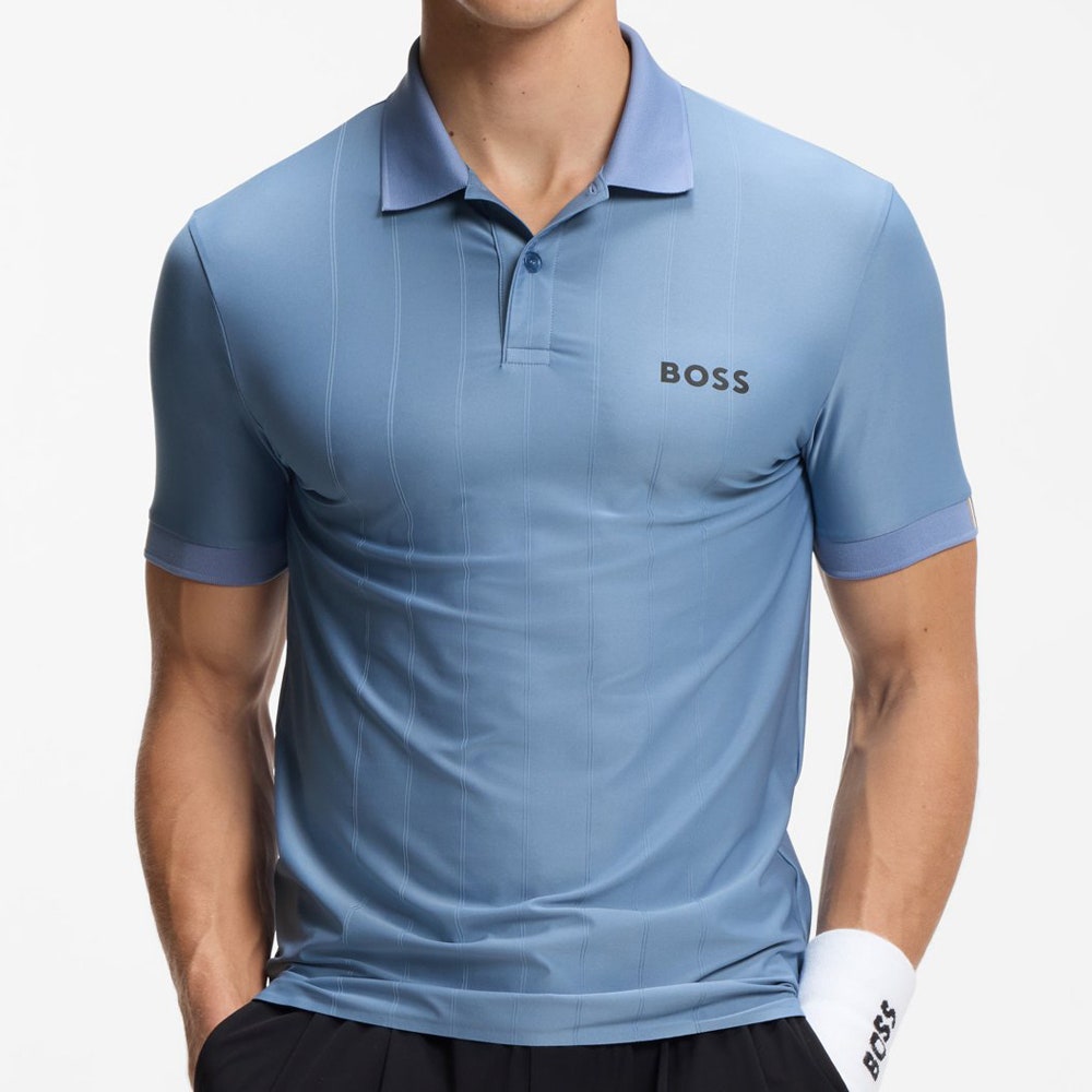 BOSS Golf Shirt - TOC Serve 1 Slim - Colony Blue SU26