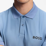 BOSS Golf Shirt - TOC Serve 1 Slim - Colony Blue SU26