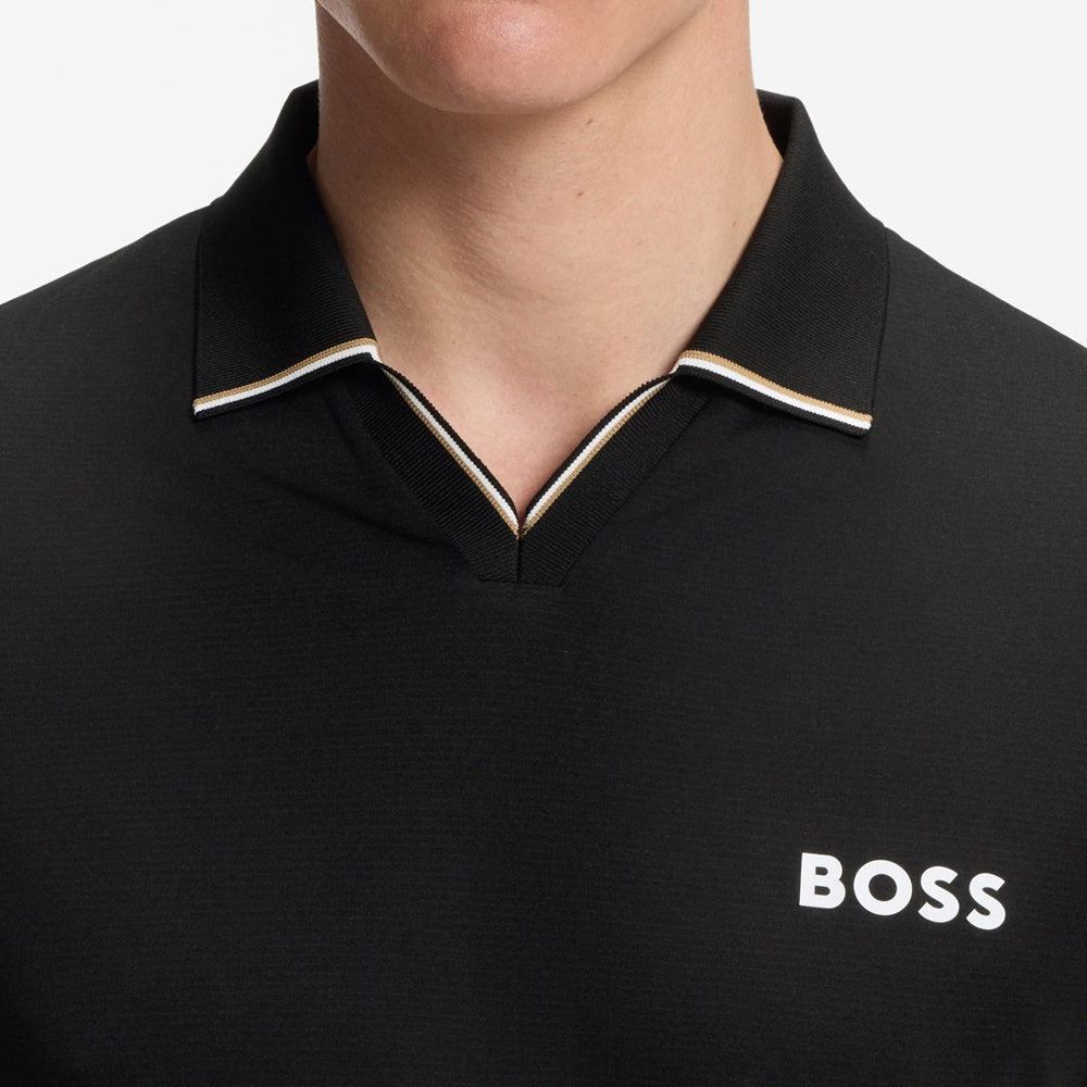BOSS Golf Shirt - TOC Serve 2 Slim - Black SU26