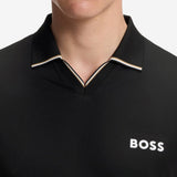BOSS Golf Shirt - TOC Serve 2 Slim - Black SU26