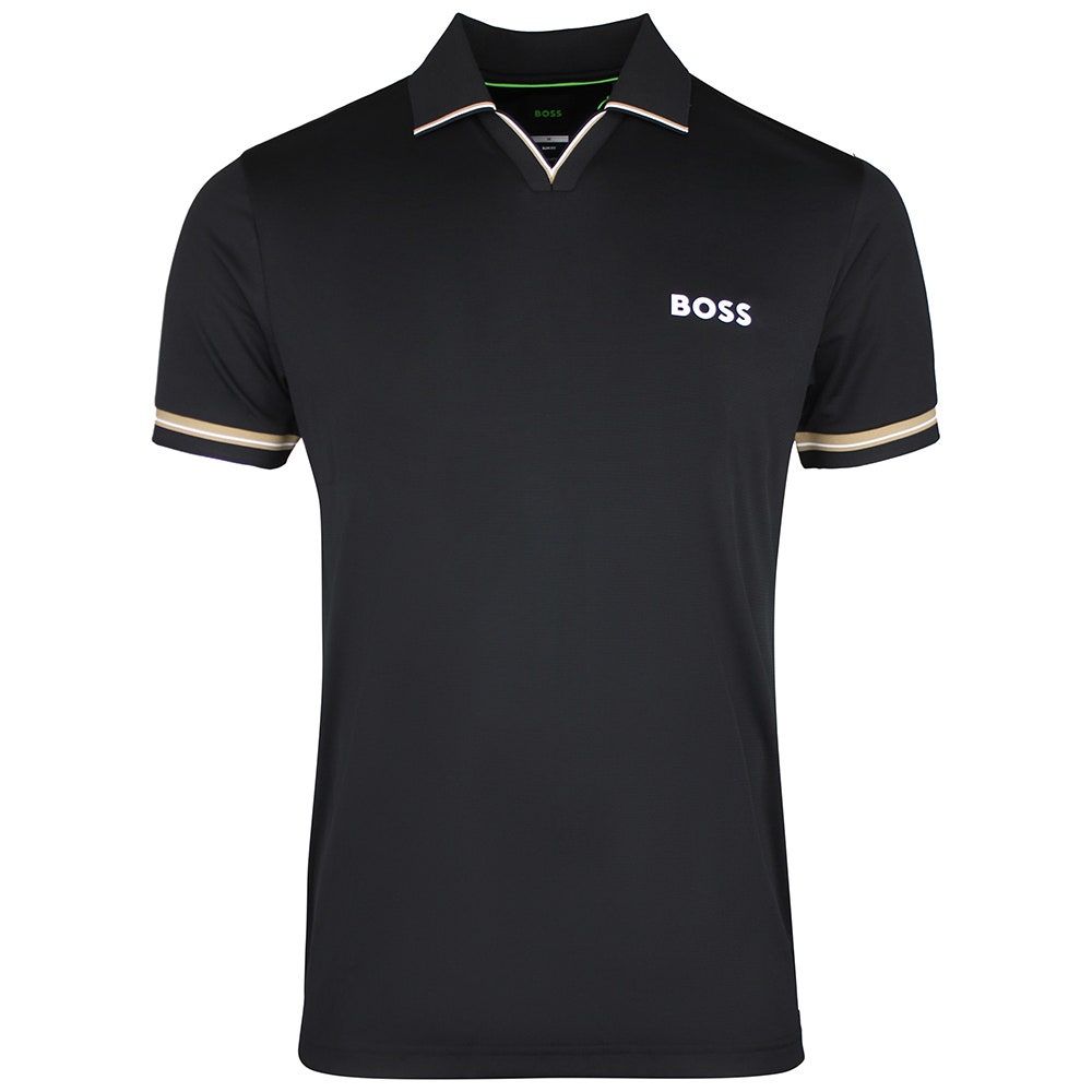 BOSS Golf Shirt - TOC Serve 2 Slim - Black SU26