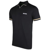 BOSS Golf Shirt - TOC Serve 2 Slim - Black SU26