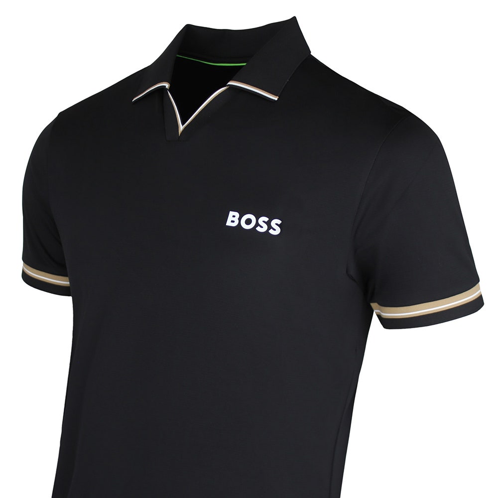 BOSS Golf Shirt - TOC Serve 2 Slim - Black SU26