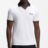 BOSS Golf Shirt - TOC Serve 2 Slim - Bright White SU26