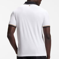 BOSS Golf Shirt - TOC Serve 2 Slim - Bright White SU26