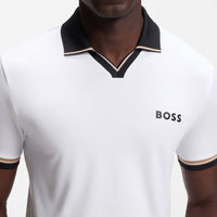 BOSS Golf Shirt - TOC Serve 2 Slim - Bright White SU26