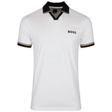 BOSS Golf Shirt - TOC Serve 2 Slim - Bright White SU26