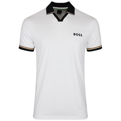 BOSS Golf Shirt - TOC Serve 2 Slim - Bright White SU26