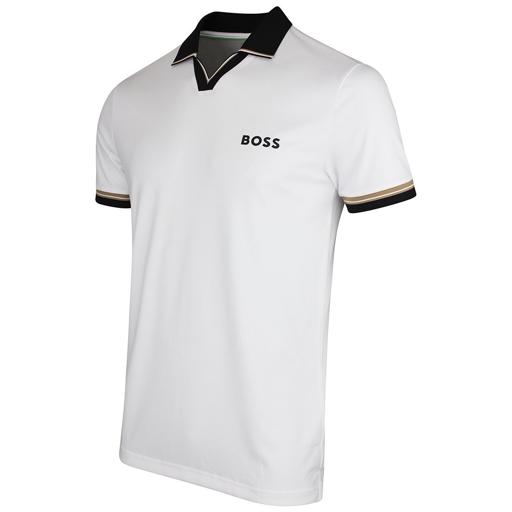 BOSS Golf Shirt - TOC Serve 2 Slim - Bright White SU26