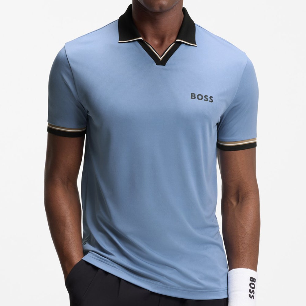 BOSS Golf Shirt - TOC Serve 2 Slim - Colony Blue SU26