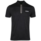 BOSS Golf Shirt - TOC Serve 3 Slim QZ - Black SU26