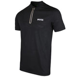 BOSS Golf Shirt - TOC Serve 3 Slim QZ - Black SU26