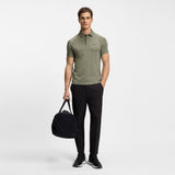 BOSS Golf Shirt - Tour Wool Slim - Olive Green SP26